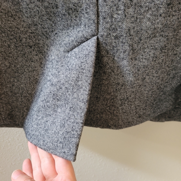 TALBOTS Grey Wool Blend Blazer Jacket Size 14 Petite - Picture 9 of 10